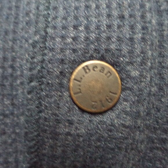 L.L. Bean Katahdin Waffle knit Fleece lined Henley Shirt Top Men Small Sm S - Picture 5 of 16